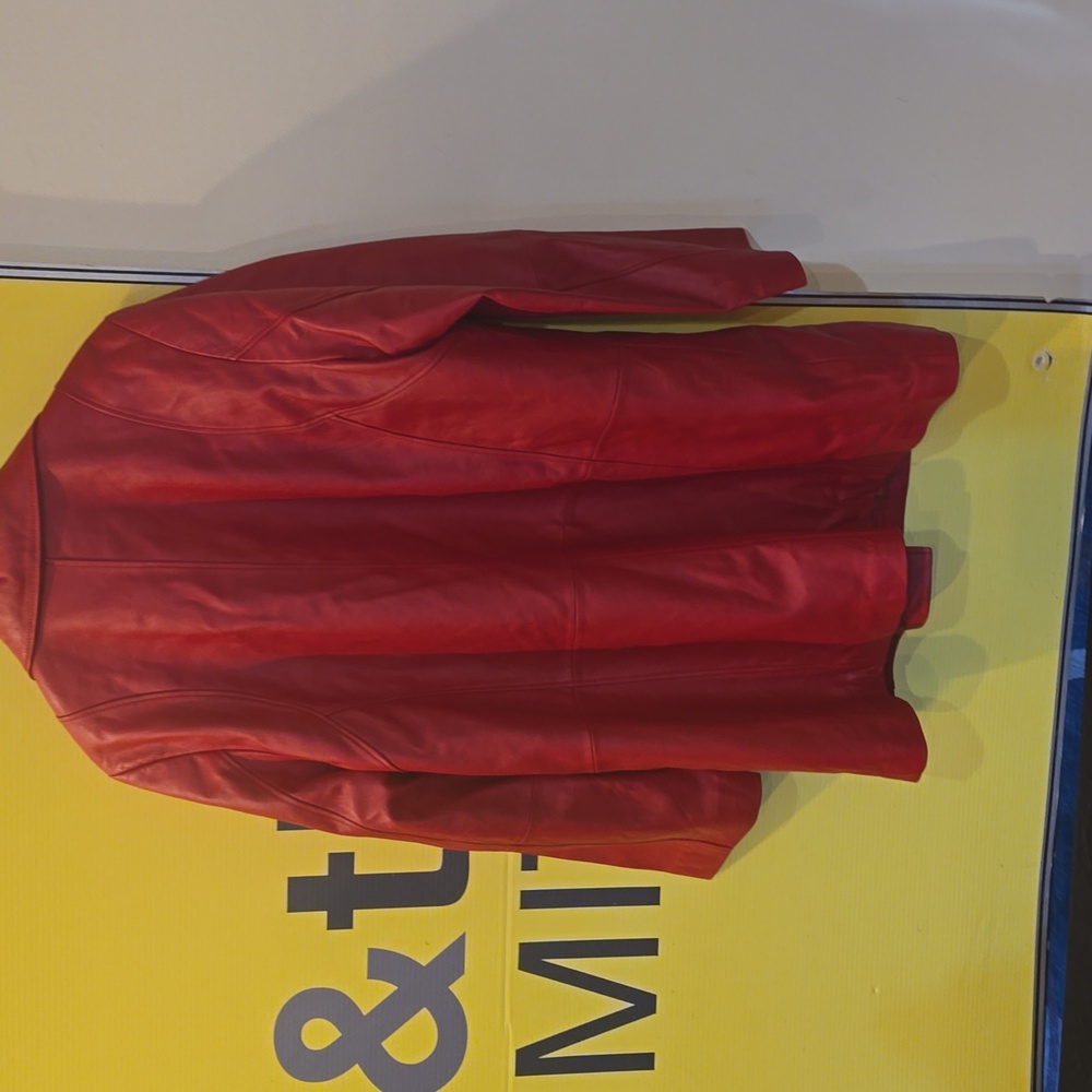 Red Leather Jacket - Picture 2 of 2